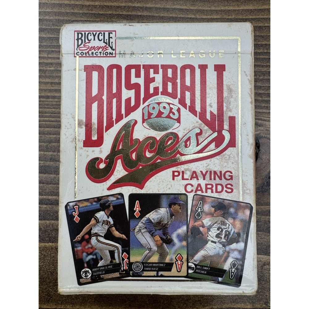 Bicycle Baseball Aces MLB Playing Cards Vintage Baseball Card Deck 1993